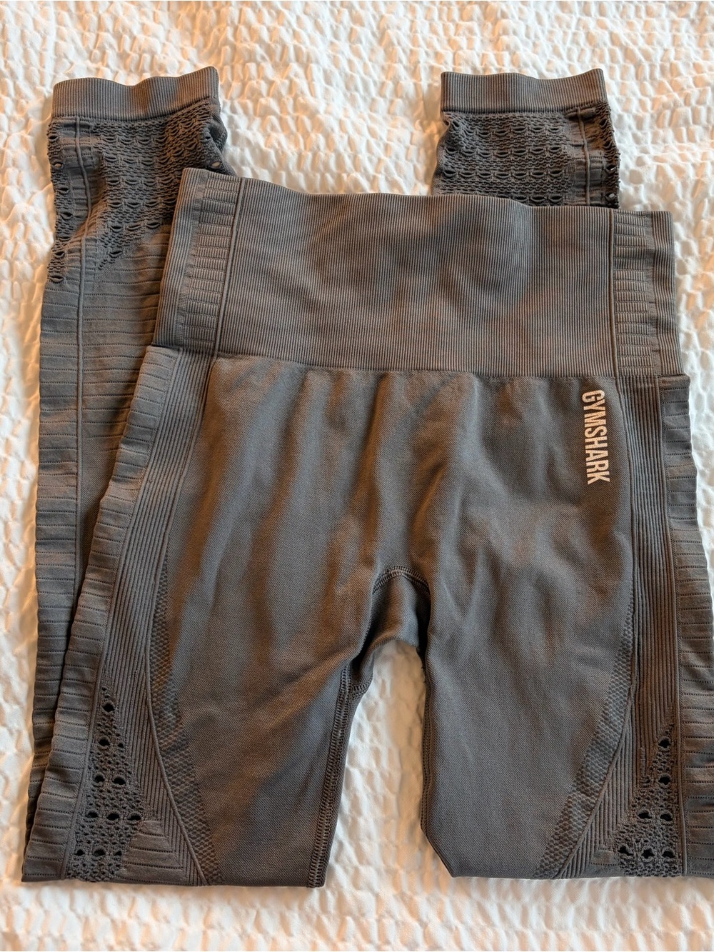 GymsharkCharcoal Seamless High-Waist Leggings Sz S